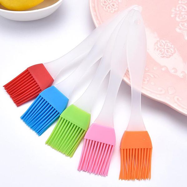 

tools & accessories portable silicone bottle with brush grill oil brushes liquid pastry baking bbq tool for kitchen