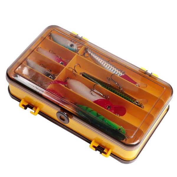 

fishing tackle boxs large-capacity tackles sorting storage box double-decker sub-bait portable baits accessories