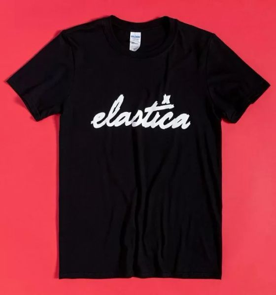 

official black elastica t-shirt, White;black