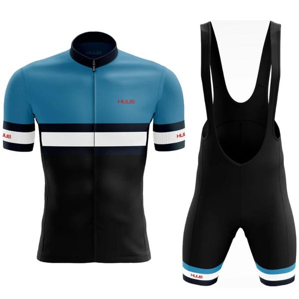 

racing sets 2021 huub ribble weldtite cycling jersey set clothing men road bike shirts suit bicycle bib shorts mtb maillot culotte, Black;blue
