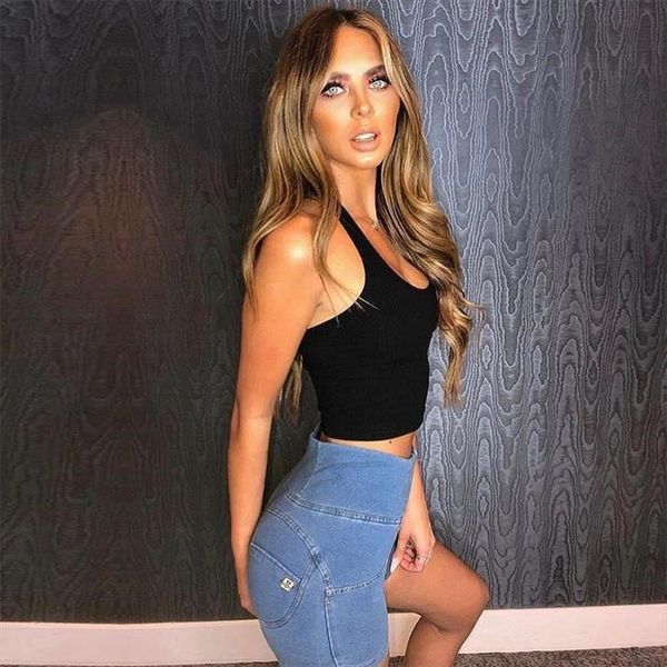 

wear cute high rise womens short denim light blue lift butt sports super stretch gym, White;black