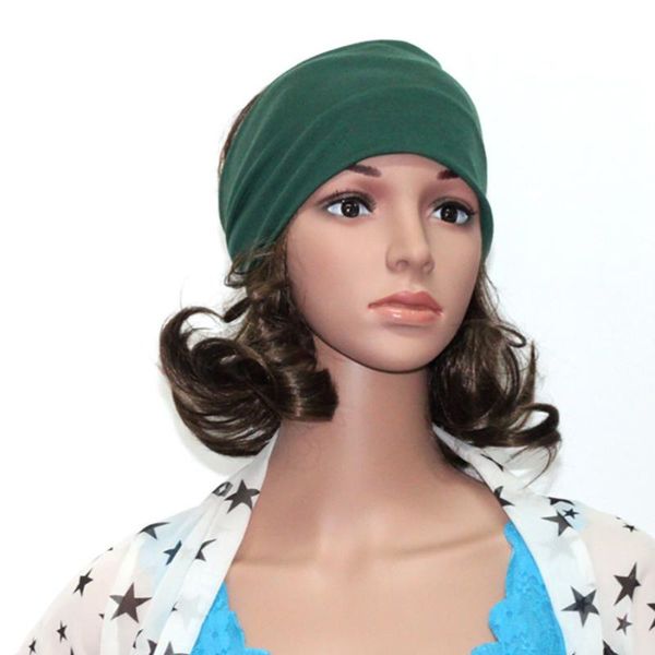 

women/men yoga sports wide headband elastic boho hair band head wrap wristband bands
