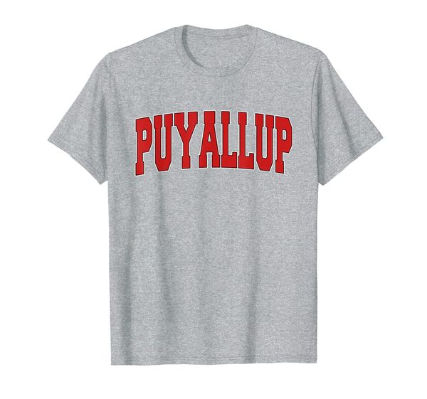 

puyallup wa washington varsity style usa vintage sports t-shirt, White;black