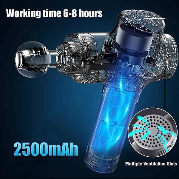 

massager gun deep muscle fascia equipment body exercising fitness lcd display for work-out relaxation accessories electric massagers
