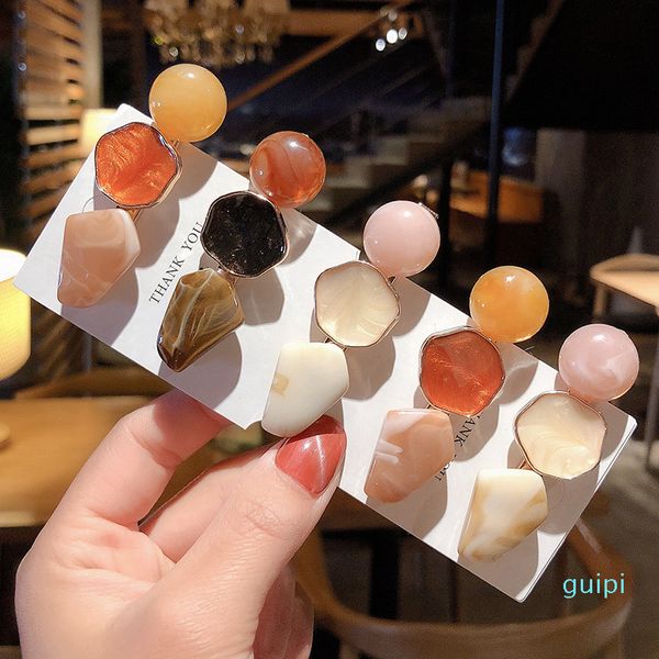 

fashion candy color irregular hairpin geometric metal hairclip women hair clip hair accessory 81 n2, Golden;silver