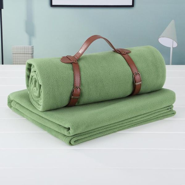 

blankets microfiber portable fluffy yoga blanket polar fleece warm bedcover for office outdoors travel camping picnic throw