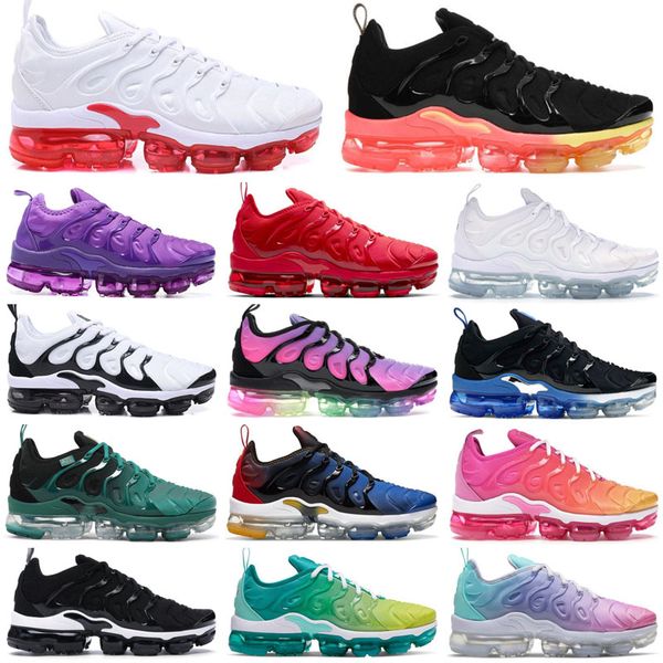

tn plus men women running shoes triple black white lemon lime be ture all red fresh pastel airs outdoor sports sneakers trainers mens desige