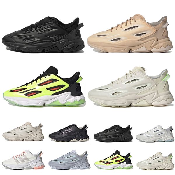 

ozweego leather celox mens womens running shoes triple cloud black white sand pink red men women trainers sports sneakers jogging walking 36