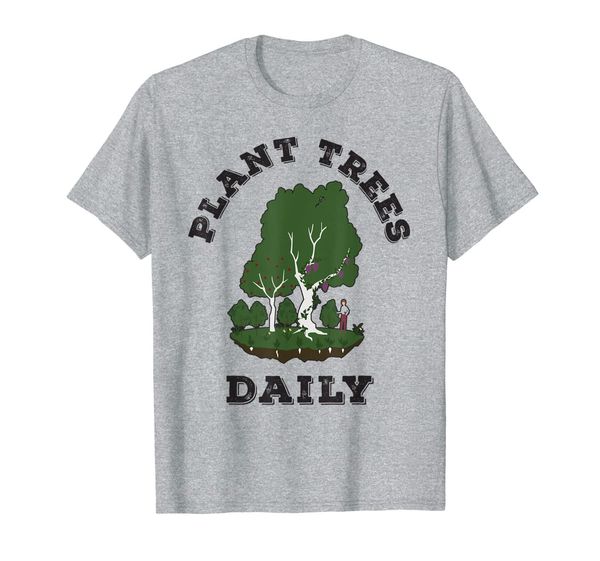 

plant trees daily permaculture shirt edible forest, White;black