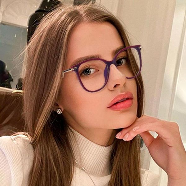 

sunglasses wacksaria glasses frame for women blue light blockinground shape spring legs fashion metal school girls eyewear reading, White;black