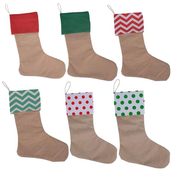 

christmas decorations hanging ornaments stockings decorative red xmas cloth green decoration home decor linen candy bags