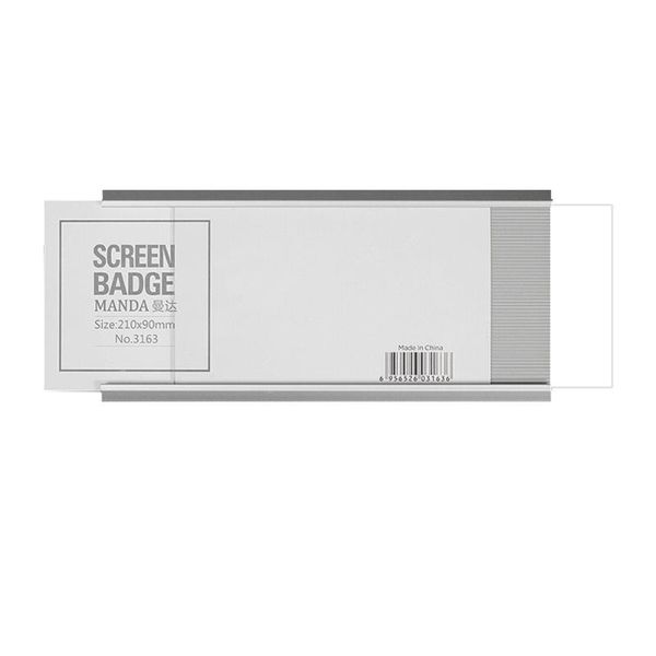 

frames office room name card sign holder aluminum alloy position plate hanging seat label frame with tape