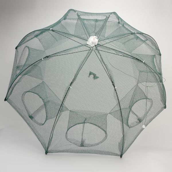 

pet supplies outdoor aquatic 4 6 8 hole camping accessories hexagon folded portable easy apply automatic fishing net