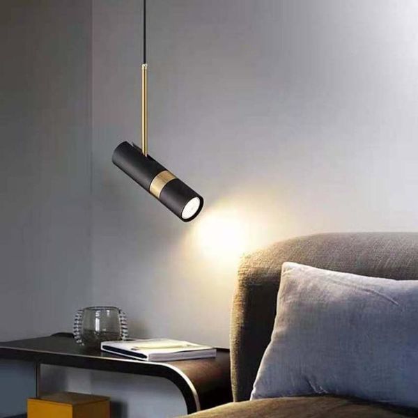 

pendant lamps modern led chandelier hanging black and white adjustable for kitchen bedroom bedside dining room lights