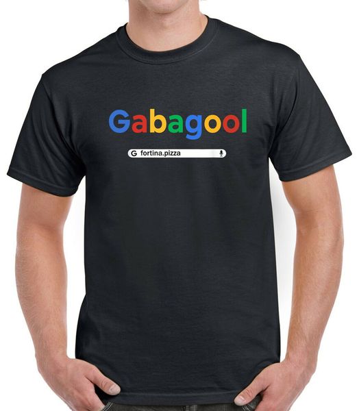 

gabagool goole fortina pizza t-shirt, White;black