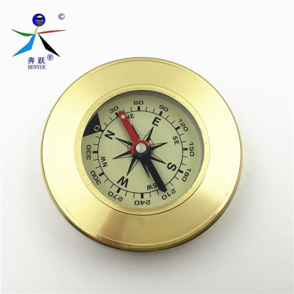 

arrival portable outdoor multifunction compass camping brass pocket gadgets