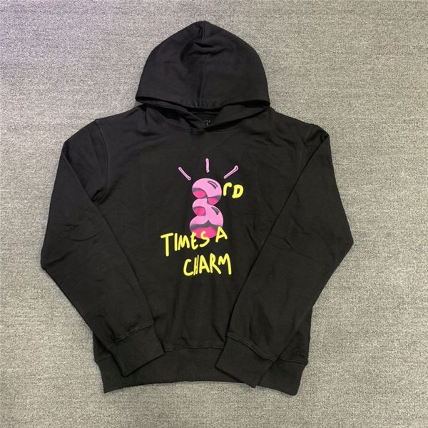 

hoodies 21fw hip-hop kanye west travis scott cactus jack stormi birthday party hoodie women men quality fashion pullover hooded, Black