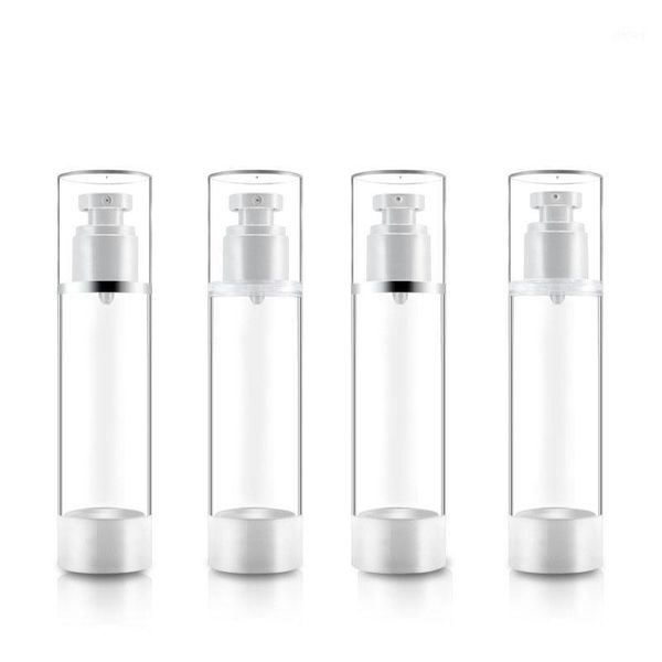 

storage bottles & jars 10pcs empty airless pump bottles, spray refillable plastic travel size container