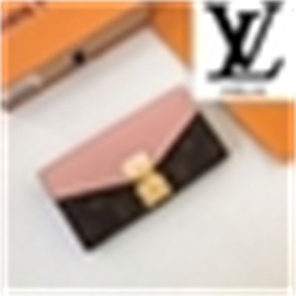 

m58414 leather pink hanging s-lock real leather compact long s chain wallet pouches key card holders phone cases, Red;black