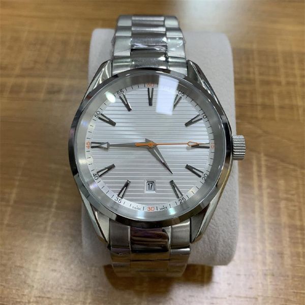 

dropship 41.5mm automatic movement wristwatch luxury watches stainless steel bracelet aque-terr 150m master mens watch 11982, Slivery;brown