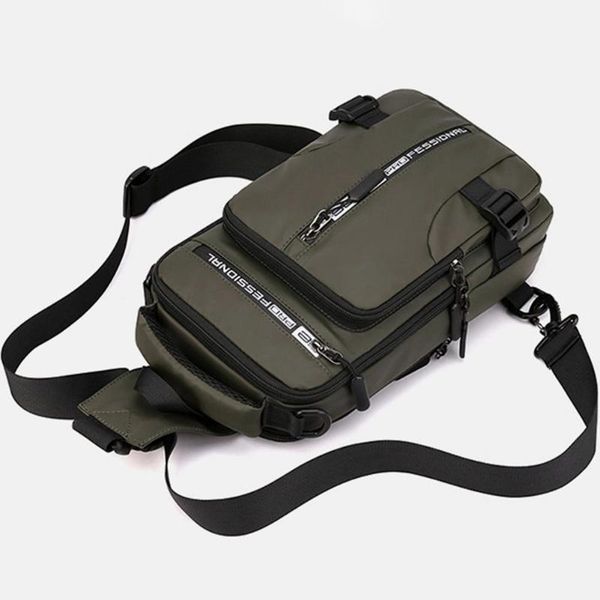 

outdoor bags sling messenger backpack with usb charger port shoulder bag sports leather package travel for men women