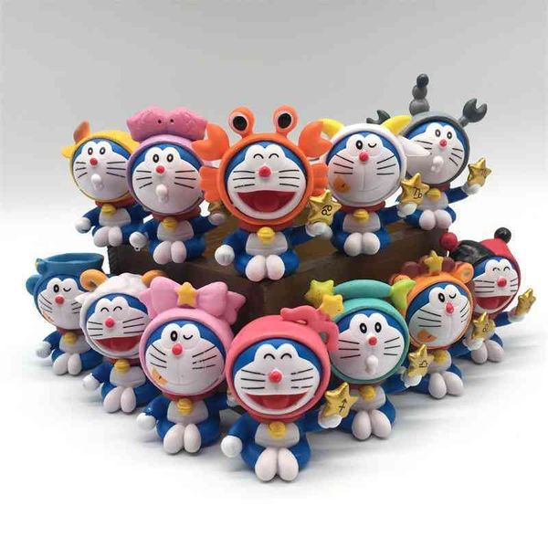 

blue fat doraemon twelve constellations toy cake baking small tinkle robot cat decoration manual