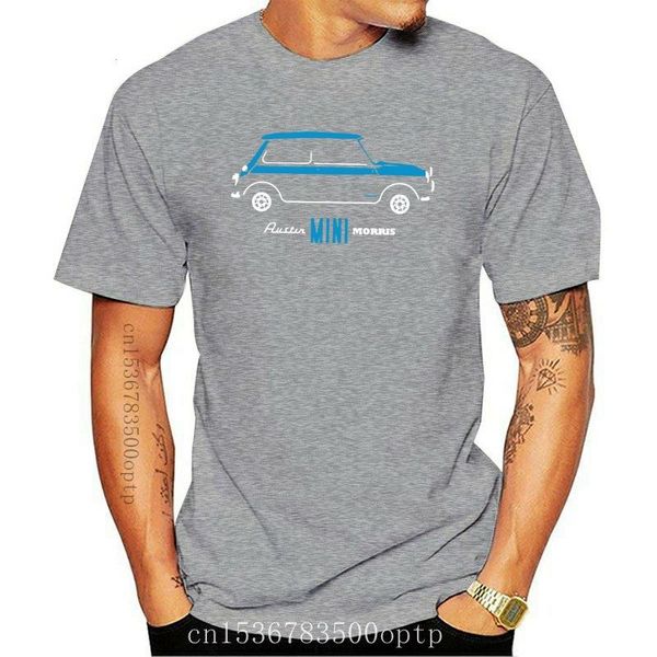

men's t-shirts 2021 mens fashion brand clothing male blue italian job mini classic car printed t-shirt casual homme t shirt, White;black