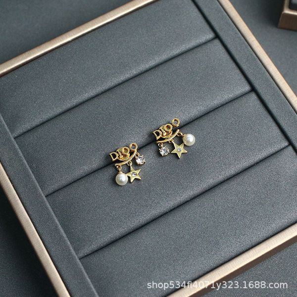 

2021 luxury designer jewelry new pearl earrings, Silver