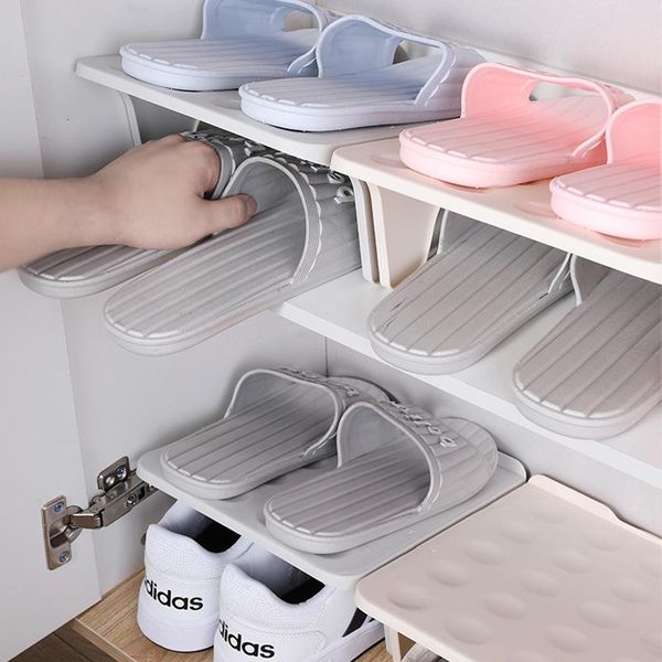 

12pc double-layer adjustable shoe storage bag modern rack cabinet cleaning shelf clothing & wardrobe