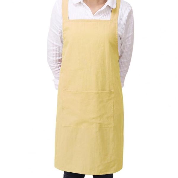 

kitchen aprons women men sleeveless dress cotton skin-friendly ladies workwear cooking household cleaning tool