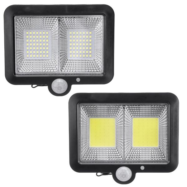 

3 mode 108 lamp beads cob split ip65 solar charging light infrared human