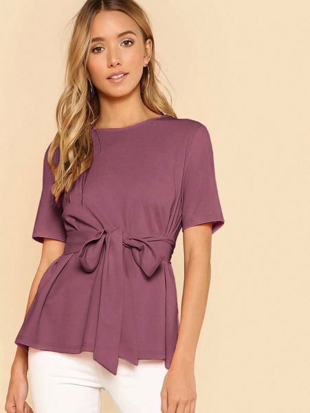 

keyhole back self belted i39z#, White