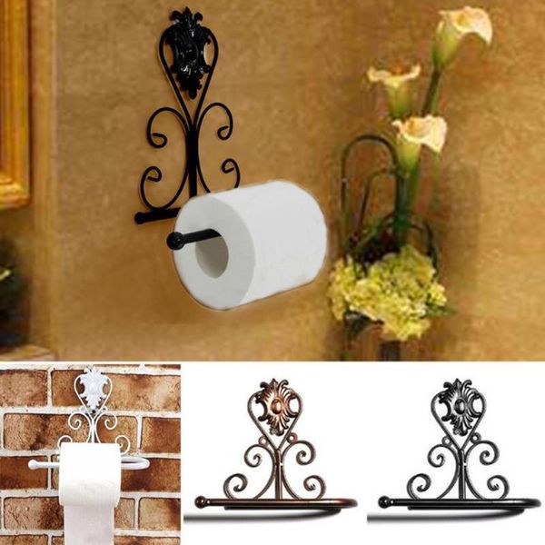 

tissue boxes & napkins self adhesive roll holder toilet paper metal, no drilling required, 3m strong adhesiveness and waterproof