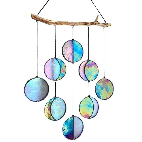 

novelty items wooden moon wall decoration this art brings a unique and mysterious press to your bedroom living room