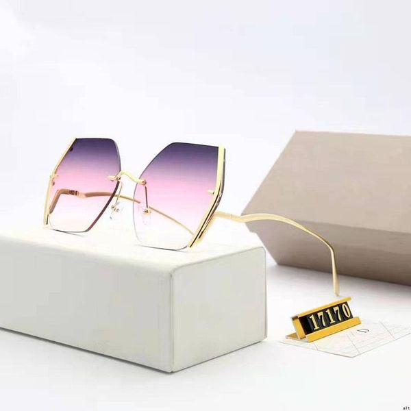 

sunglasses fashion irregular gradient woman high-end brand design ladies metal tone original uv400, White;black