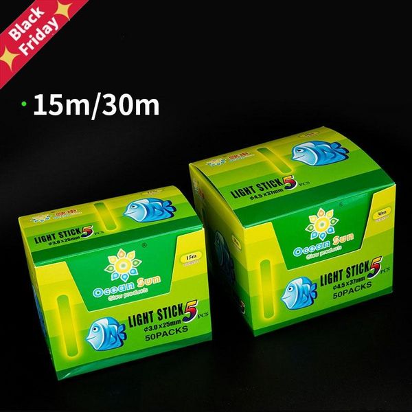

fishing accessories 250pcs/50packs luminous glow light stick night float sticks lights in green color b267