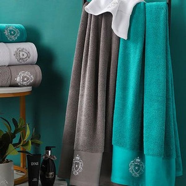 

towel five-star el bath thickened and enlarged three-piece household pure cotton absorbent, quick-drying, non-shedding