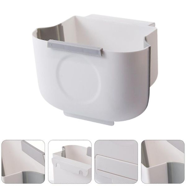 

waste bins 1pc home used trash can cabinet door hanging garbage bin kitchen foldable