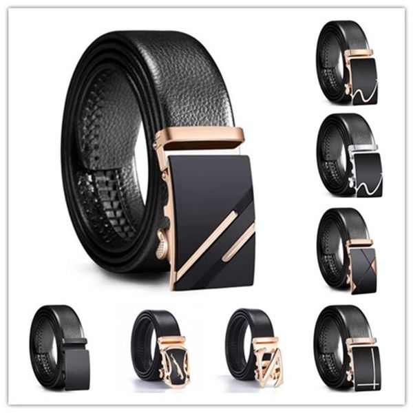 

belt men's automatic buckle belt super fiber scratch resistant, Black;brown