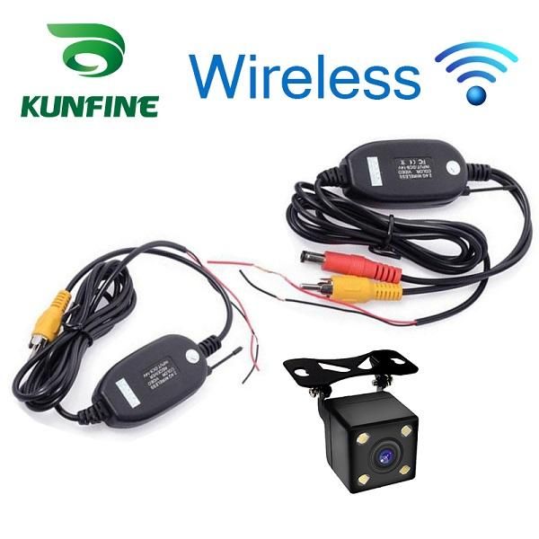 

universal wireless rear view camera with 4 led car back reverse rca night vision parking assistance cameras cameras& sensors