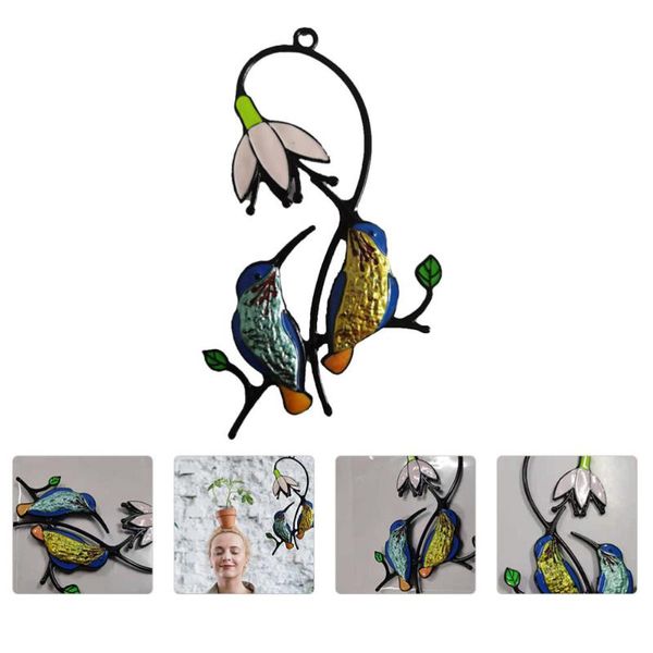 

pendant necklaces 1pc delicate hummingbirds hanging ornament garden decor, Silver