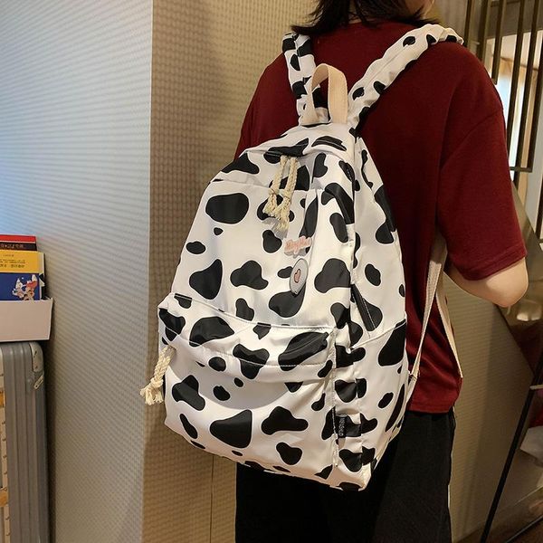 

backpack japanese harajuku schoolbag female korean cute milk pattern women high school student shoulder bag campus 2021
