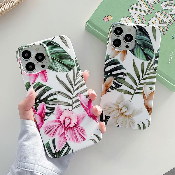 Flores vintage deixa casos para Samsung A52 A72 A32 A51 A71 S20 Fe S21 mais S10 S8 S9 Nota 20 10 Capa de Telefone Macio Back