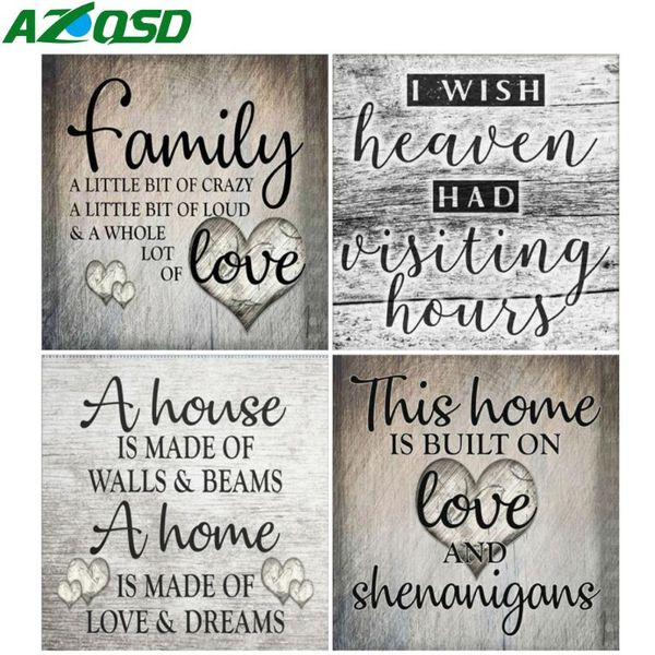 

diamond painting azqsd diy 5d paintingtext phrase full square drill home decoration embroidery heart landscape handmade craft