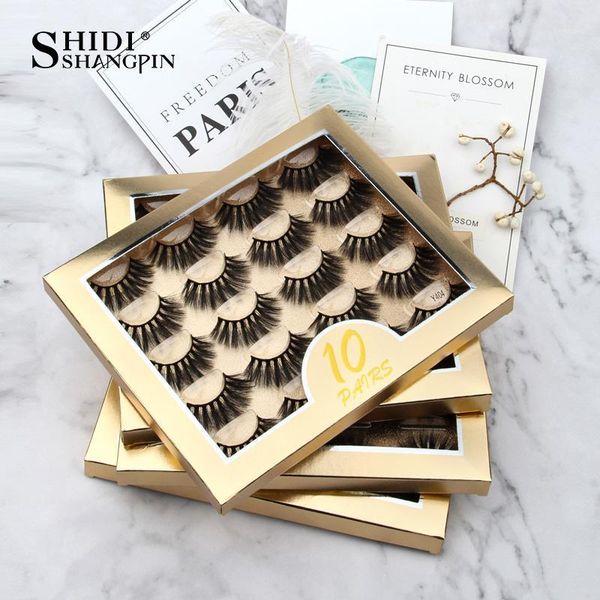 

10 pairs eyelashes mink natural 3d lashes false makeup bulk maquiagem1