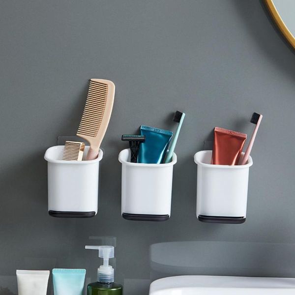 

hooks & rails nail rounded edge traceless tray bathroom organizer shelf for toilet