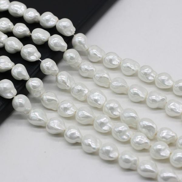 

other natural baroque beaded white pearl shell loose beads for making diy necklace earrings ear stud accessories 12x15mm