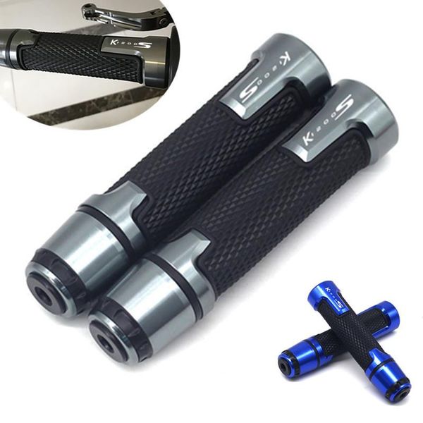 

handlebars motorcycle accessories cnc+rubber hand grip bar handle handlebar grips for k1200s k1200r k 1200r/s