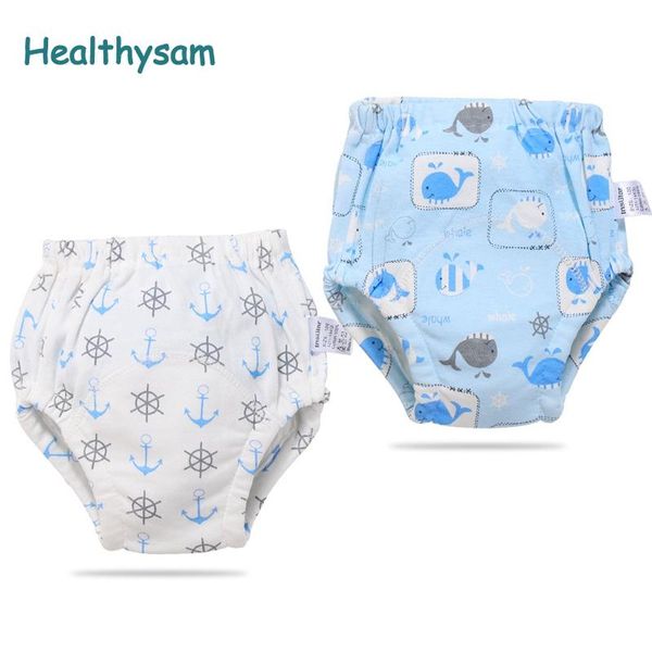 

cloth diapers healthysam 2pcs for baby training panties reusable diaper absorb urine portable cotton infants foldable nappy