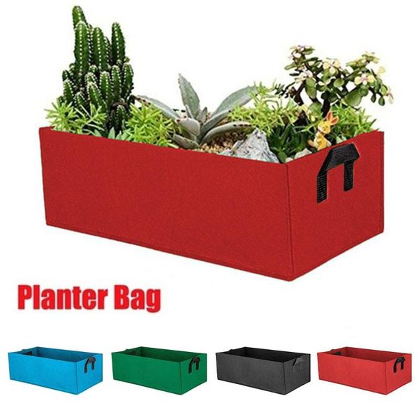 

planters & pots practical plant grow bag rectangle flower pot vegetable garden patio tomato planting potato nonwoven spring